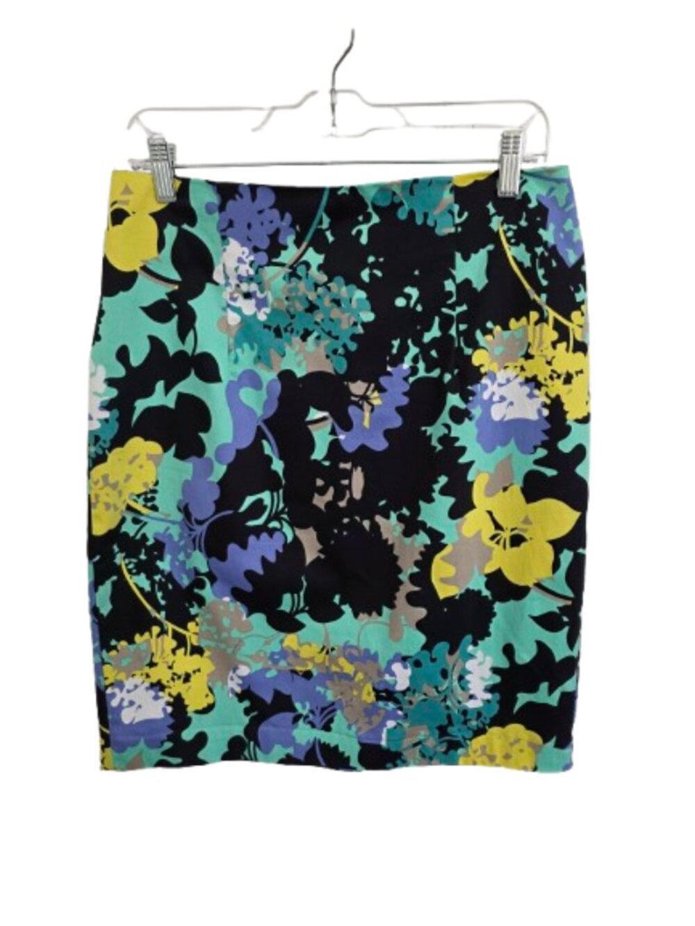 WORTHINGTON Floral Pencil Skirt Cotton Blend Size 10